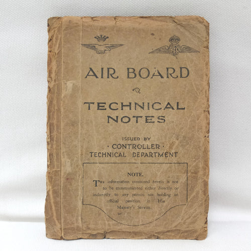 Air Board Technical Notes (1917) Royal Flying Corps