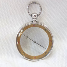 Silver Francis Barker Pebble Lens Compass c.1900