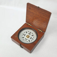 Francis Barker Wooden Box Compass c.1870