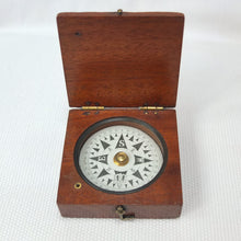 Francis Barker Wooden Box Compass c.1870