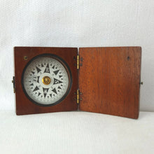 Francis Barker Wooden Box Compass c.1870