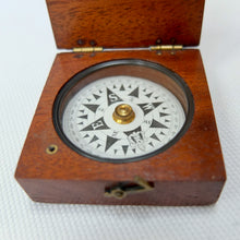 Francis Barker Wooden Box Compass c.1870