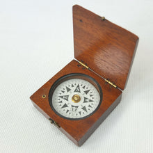 Francis Barker Wooden Box Compass c.1870