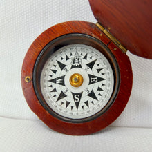 Francis Barker Wooden Pocket Compass c.1875