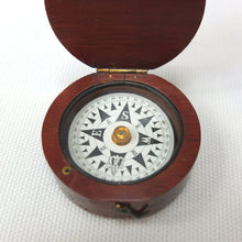 Francis Barker Wooden Pocket Compass c.1875