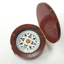 Francis Barker Wooden Pocket Compass c.1875