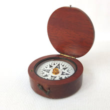 Francis Barker Wooden Pocket Compass c.1875