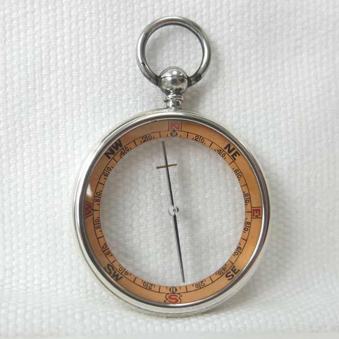 Silver Francis Barker Pebble Lens Compass (1912)