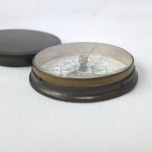 Edwardian Brass Box Pocket Compass c.1900