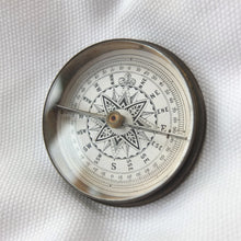 Edwardian Brass Box Pocket Compass c.1900