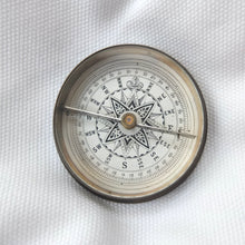 Edwardian Brass Box Pocket Compass c.1900