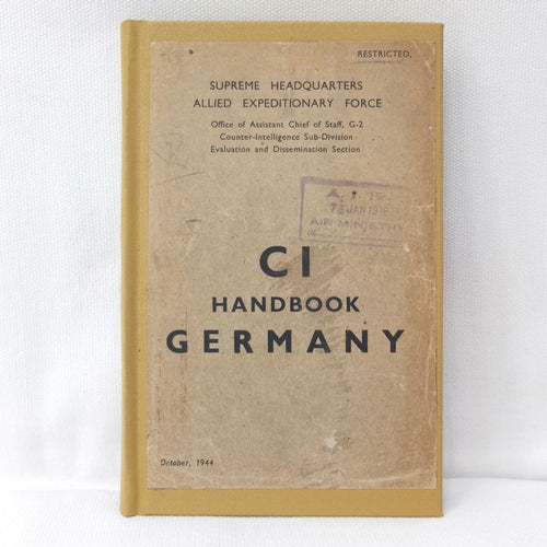 Counter Intelligence Handbook Germany (1944)