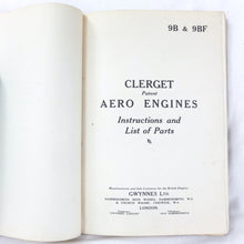 Clerget Patent Aero Engines 9B & 9BF (1917)