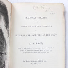 Duties Required at a Siege | Lt-Col. Jebb (1849)