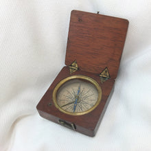 Georgian Mahogany Pocket Compass c.1830