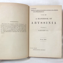 Handbook of Abyssinia (1917)