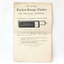 Hymans Pocket Range Finder (1915)
