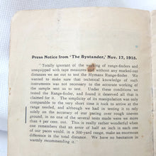 Hymans Pocket Range Finder (1915)