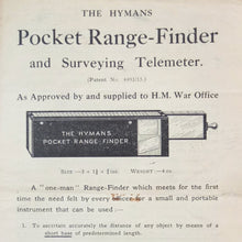 Télémètre de poche Hymans (1915)