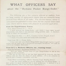 Télémètre de poche Hymans (1915)