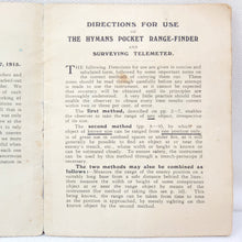 Télémètre de poche Hymans (1915)