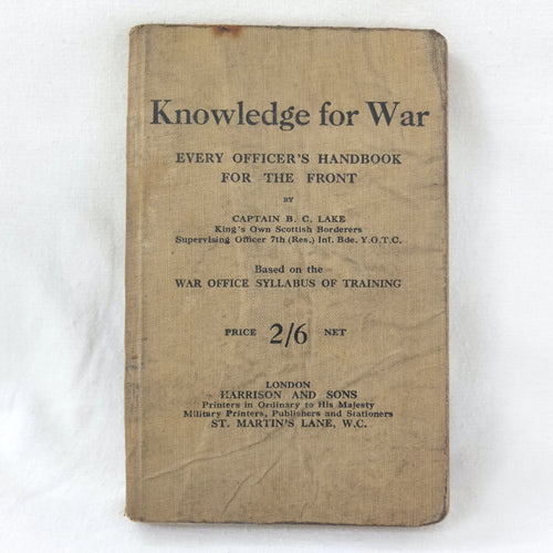 Knowledge For War (1916)