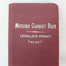 Clerget 9B Aero Engine Manual (1915)