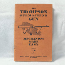 Thompson Submachine Gun Manual c.1940