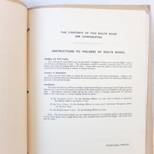 RAF Transport Command Route book (1944)