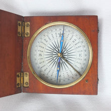 Victorian Wooden Pocket Compass c.1840