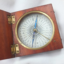 Victorian Wooden Pocket Compass c.1840