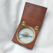 Victorian Wooden Pocket Compass c.1840