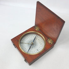 Victorian Wooden Pocket Compass c.1840