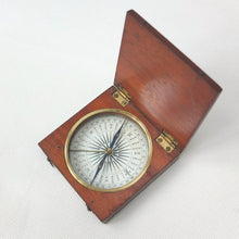 Victorian Wooden Pocket Compass c.1840