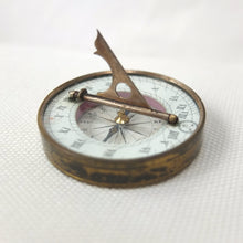 Victorian Pocket Sundial Compass c.1860