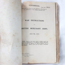 War Instructions for British Merchant Ships (1917)