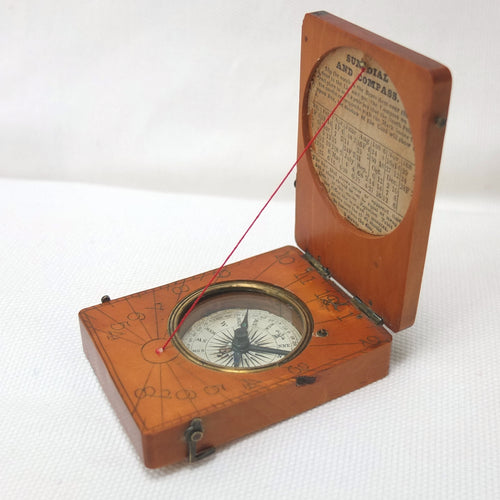 Victorian Pocket Sundial Compass c.1855