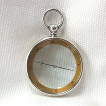 Silver Francis Barker Pebble Lens Compass c.1900