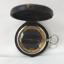 Silver Francis Barker Pebble Lens Compass c.1900