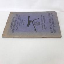 Armstrong  Whitworth Machine Gun Handbook (1926)