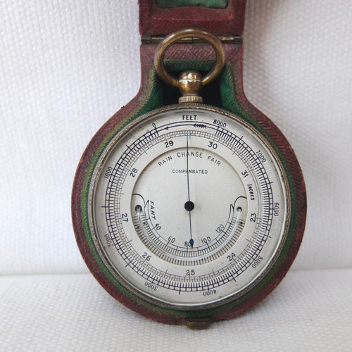 Victorian Pocket Altimeter Barometer Thermometer c.1880