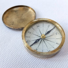 Victorian Brass Pocket Compass c.1840