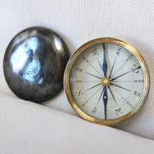 Victorian Brass Pocket Compass c.1840