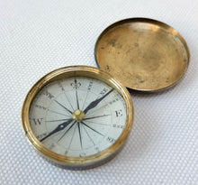 Victorian Brass Pocket Compass c.1840