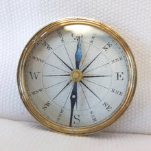 Victorian Brass Pocket Compass c.1840