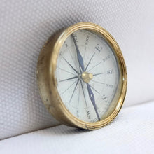 Antique Victorian Brass pocket Compass c.1840