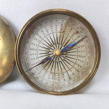 Victorian Brass Pocket Compass c.1840