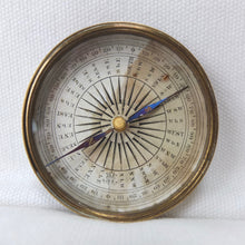 Victorian Brass Pocket Compass c.1840