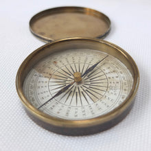 Victorian Brass Pocket Compass c.1840