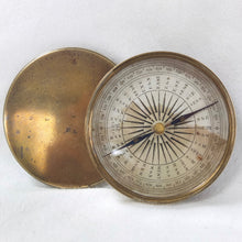 Victorian Brass Pocket Compass c.1840